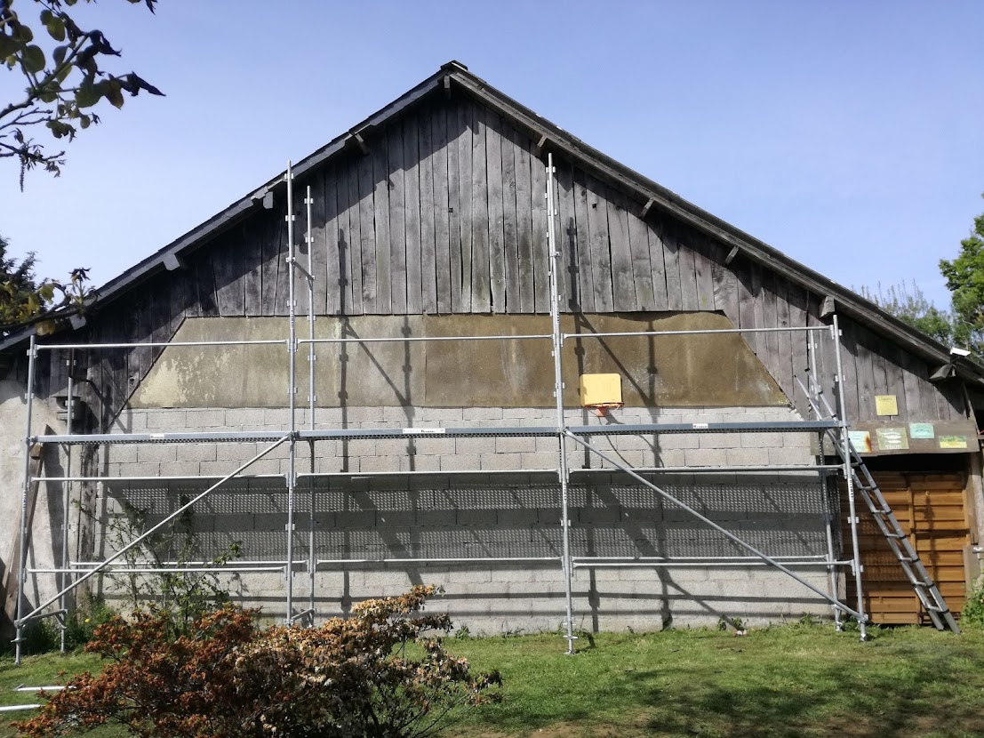 Pignon avant bardage